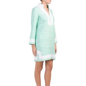 SAIL TO SABLE Linen Classic Tunic Dress
